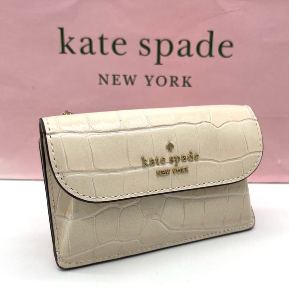 Kate Spade Dumpling Small Flap Card Holder Wallet - Picture 1 of 7